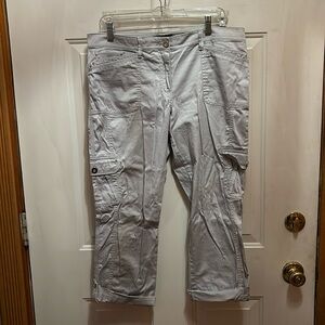 Light gray embellished capris